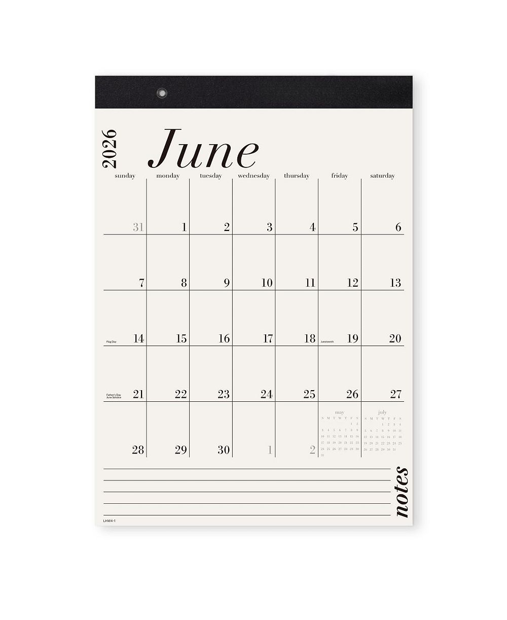 GNUADZ Wall Calendar 2026-2027 Monthly Hanging Organizer Minimalist