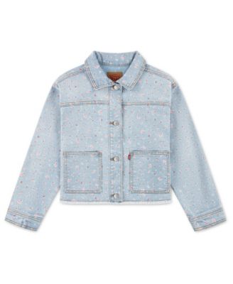 Levi's женская 4-6x модная дальнобойщик длинный рукав куртка