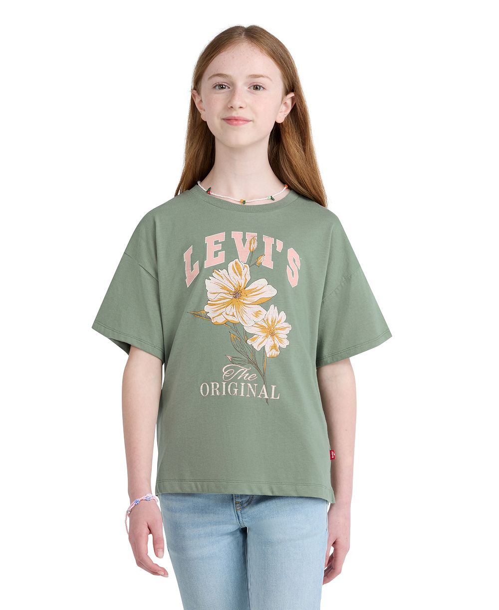 Levi's Детский оверсайз T-shirt Flower Market с коротким рукавом