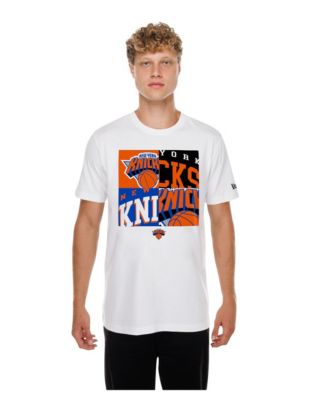Мужская футболка New Era White New York Knicks Block Logo
