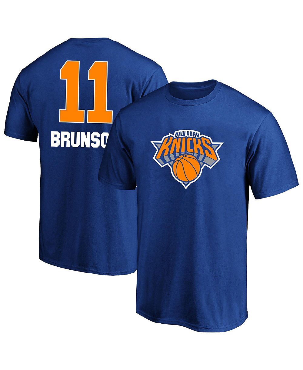 Fanatics Мужская футболка Big & Tall Blue New York Knicks Jalen Brunson Name & Number