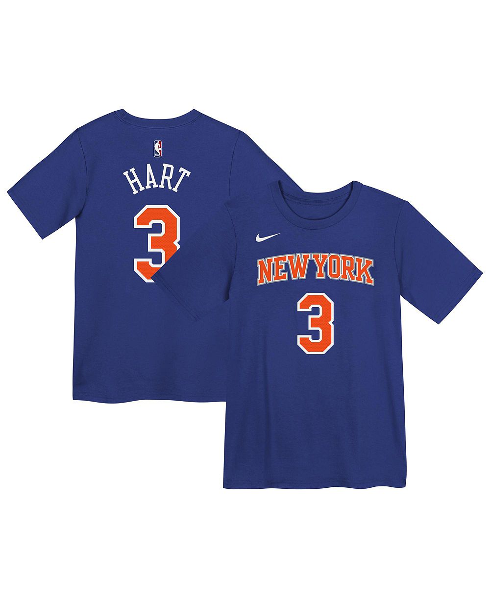 Nike Preschool Josh Hart Blue New York Knicks Icon Name & Number T-Shirt