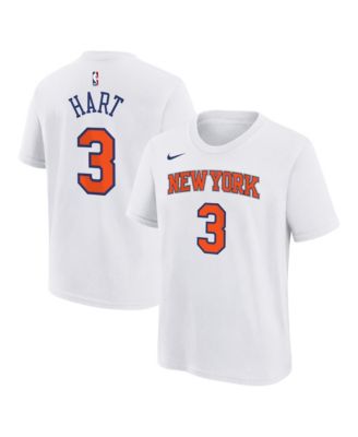 Nike Big Boys and Girls Josh Hart White New York Knicks Association Name & Number T-Shirt
