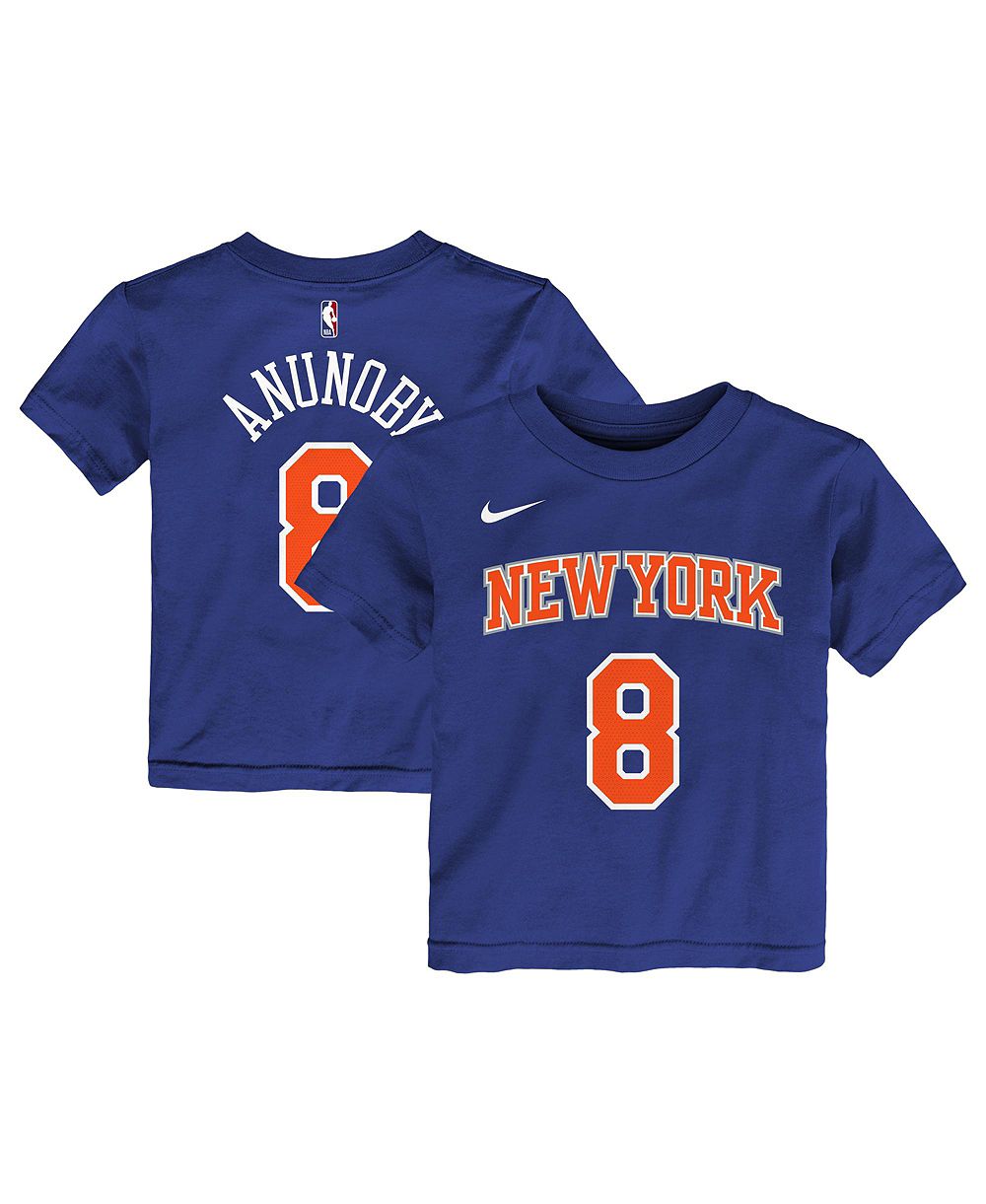Nike Toddler OG Anunoby Blue New York Knicks Icon Name & Number T-Shirt