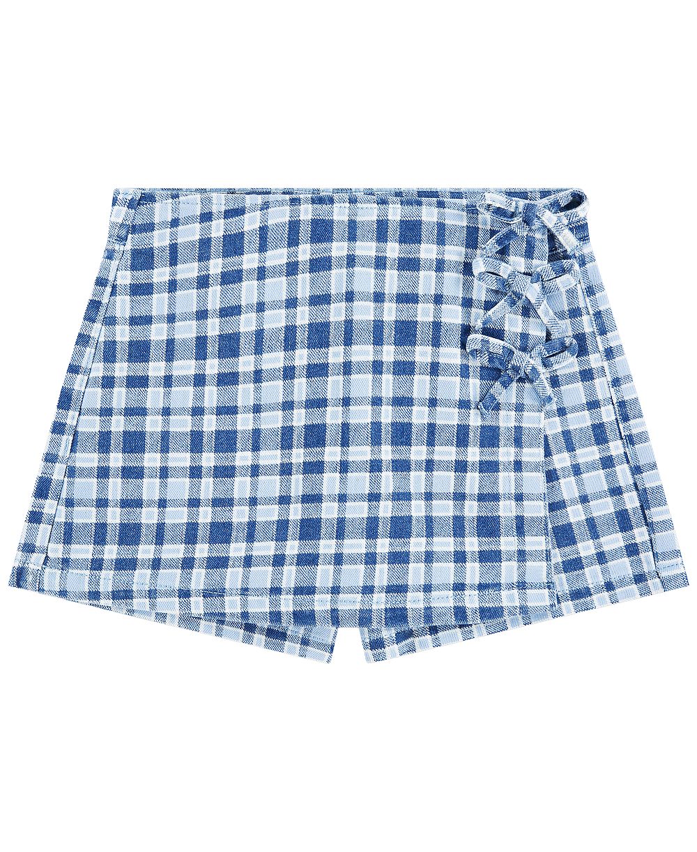 Levi's Girls' 7-16 Plaid Skort With Bows