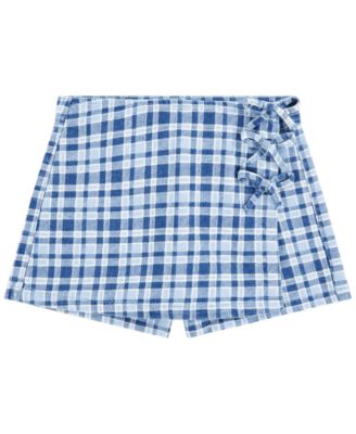 Юбка-шорты Levi's в клетку с боковым бантом, Детская