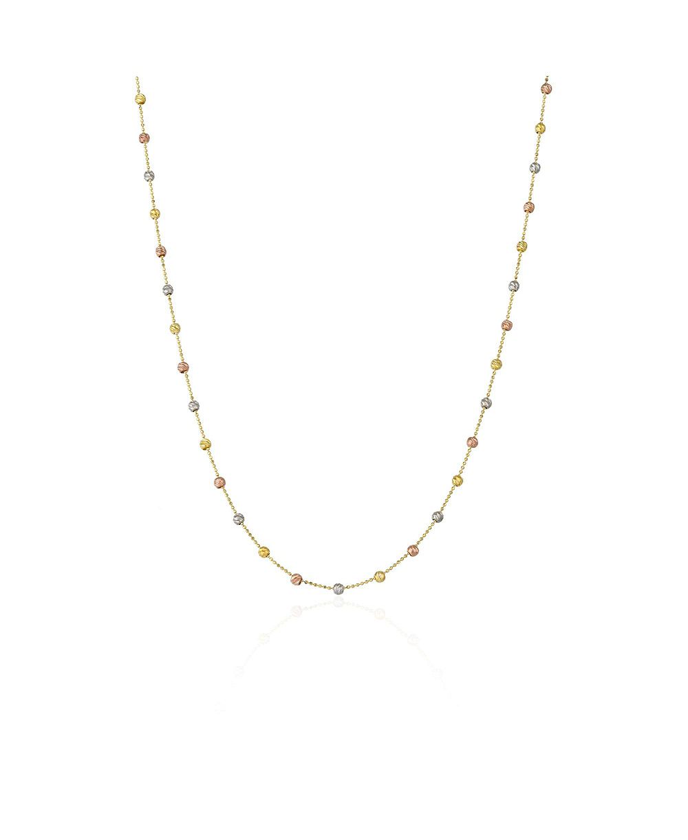 Spero London Dorissa Multicolour Sterling Silver Beaded Single Necklace