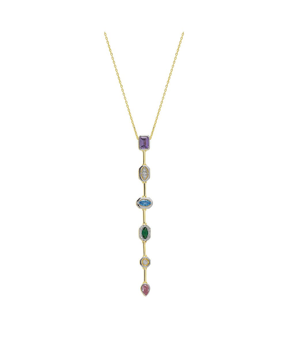 Ожерелье Spero London Kaleidoscope Y Lariat Sterling Silver Drop