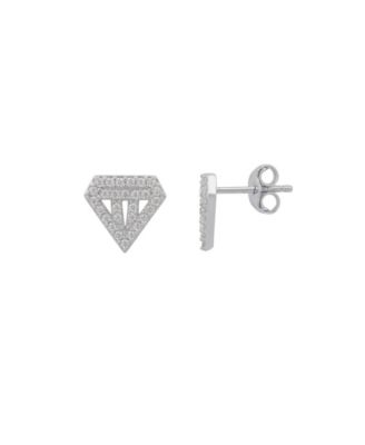 Серьга-гвоздик Spero London Sterling Silver Diamond Stud