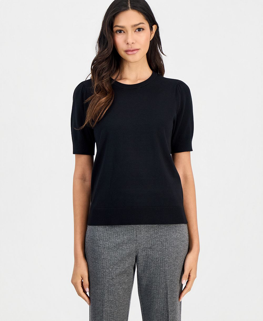 Anne Klein Essentials джемпер Petite с пышными рукавами