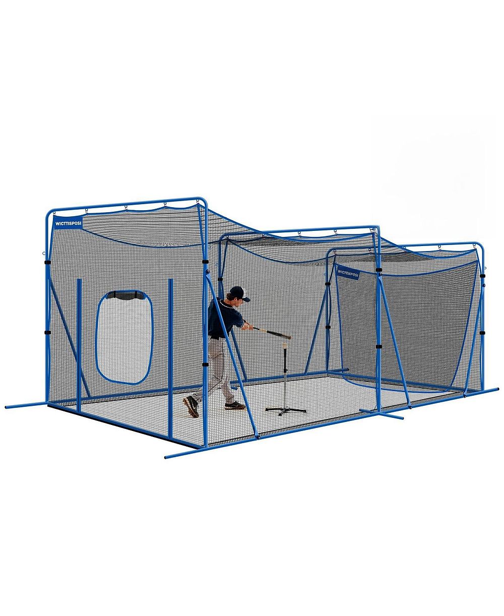 AOLIGEIJS 20ft Portable Baseball Batting Cage for Practice