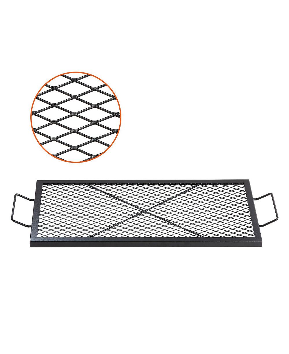 COZITO решетка для гриля Fire Pit Grill, сталь Q235, прямоугольная, 32 x 15 дюймов
