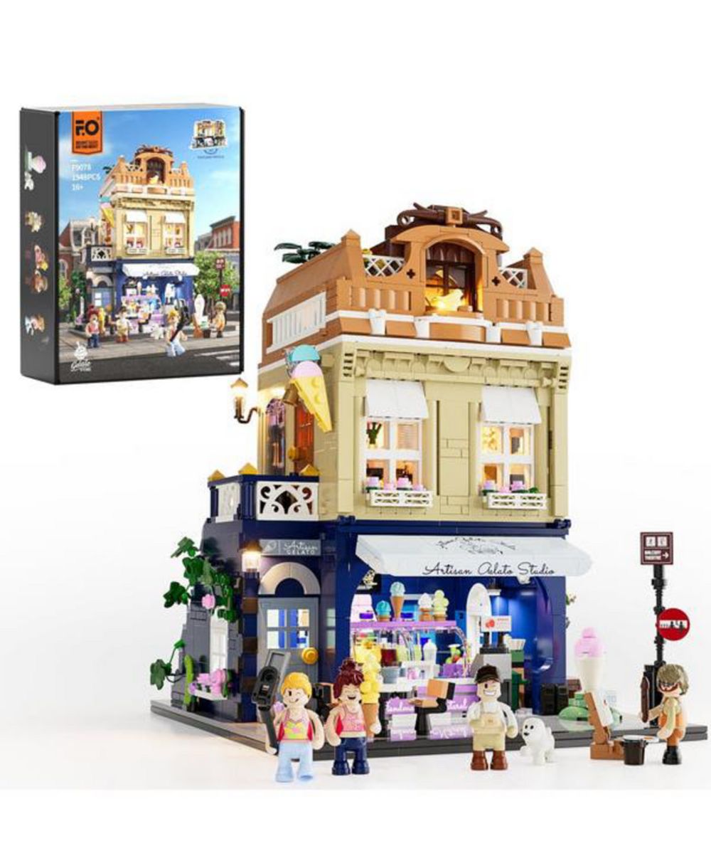 Lumibricks набор конструктора Gelato Store 1948 деталей, магазин мороженого LED, для взрослых