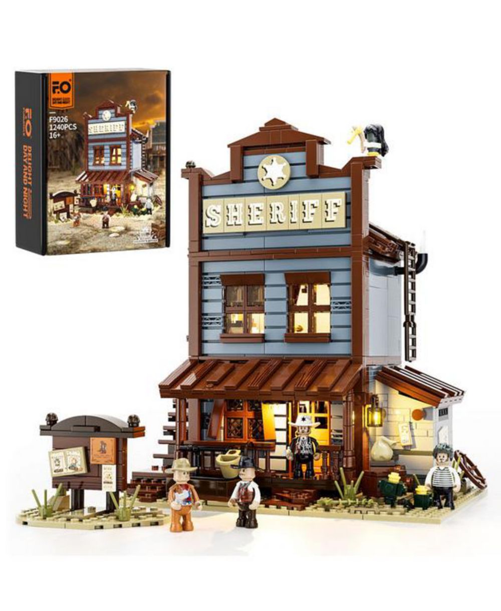 Lumibricks Набор строительной модели «Офис шерифа Дикого Запада 1890-х годов», 1240 деталей