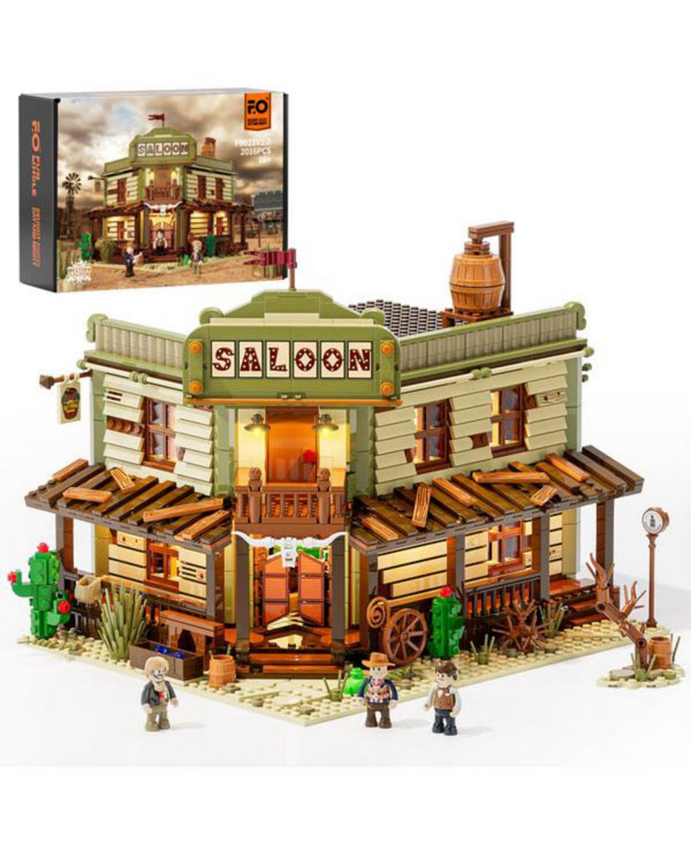 Lumibricks Набор конструктора 2026 Pcs The Old West Saloon с LED подсветкой