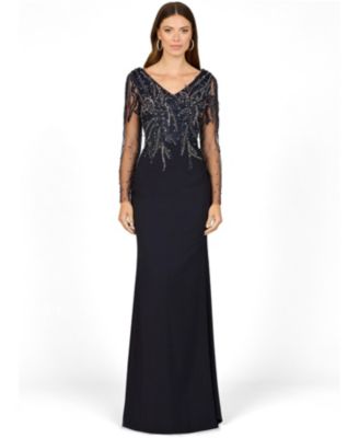 Lara Women's Long Sleeve Knit Gown