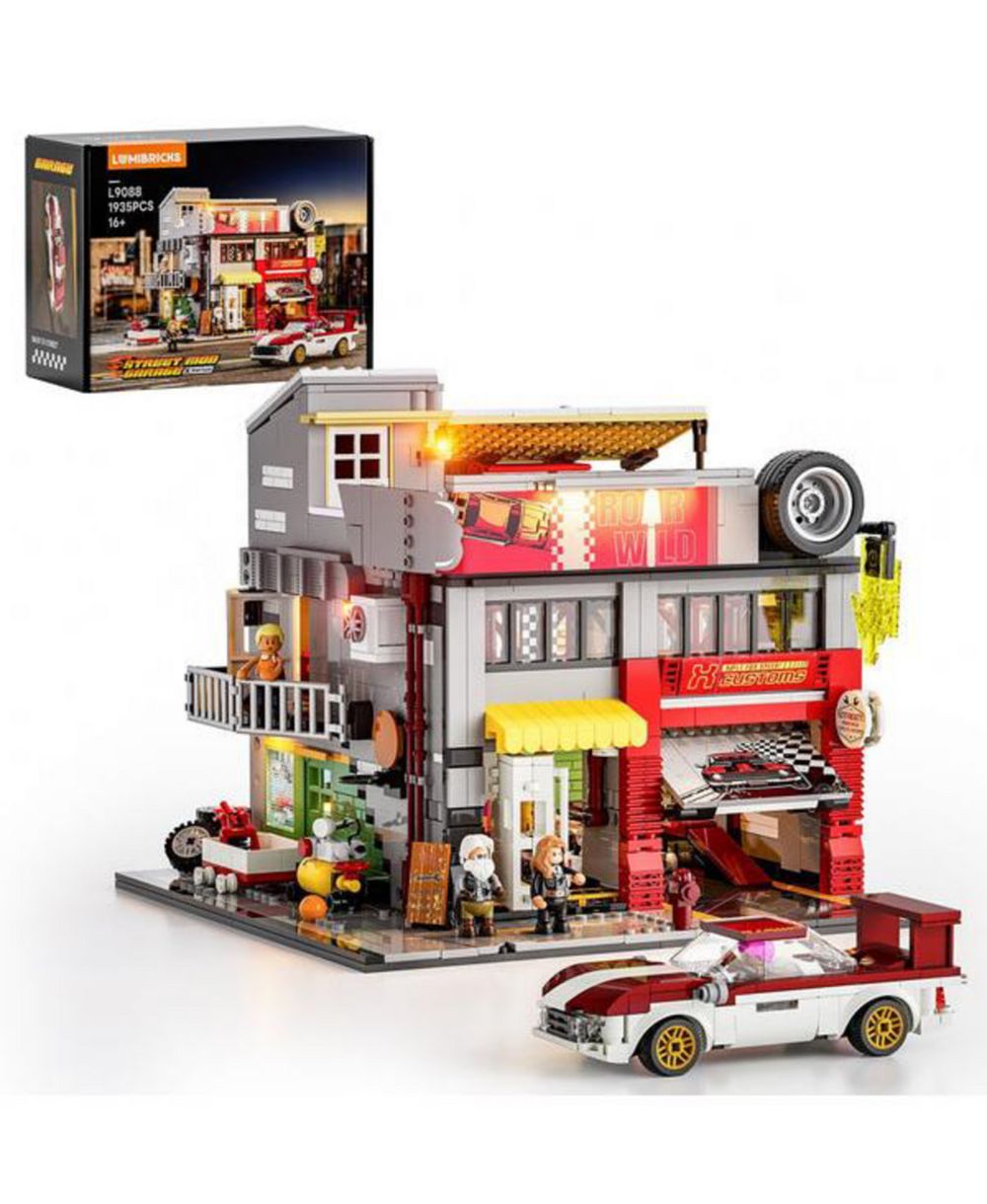 Lumibricks Street MOD Garage Modular LED Lighting 1935-Piece Building Set, Ages 14+
