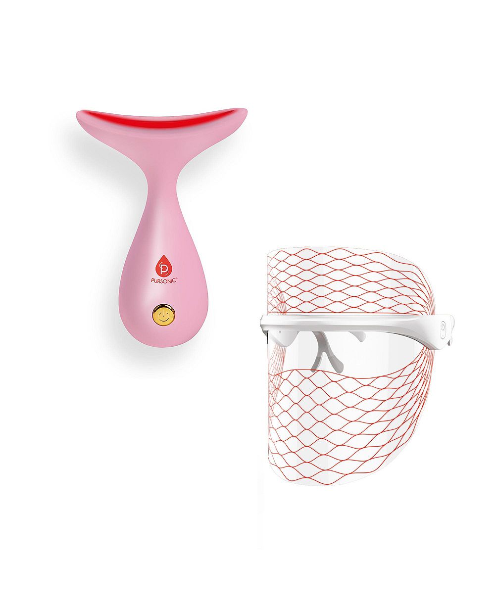 PURSONIC LED Light Therapy Face Mask and Sculpting Wand