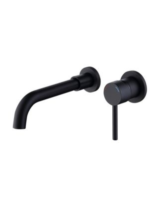 PHYING Wall Mount Faucet for Bathroom Sink or Bathtub, Single Handle 2 Holes Brass Rough-in Valve Included