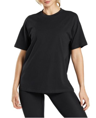 Женская футболка Blue Ice Loose Fit Short Sleeve Crew Neck Solid Tee