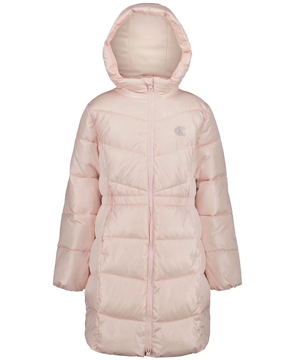 Calvin Klein Girls' 4-6X Hooded Puffer Jacket