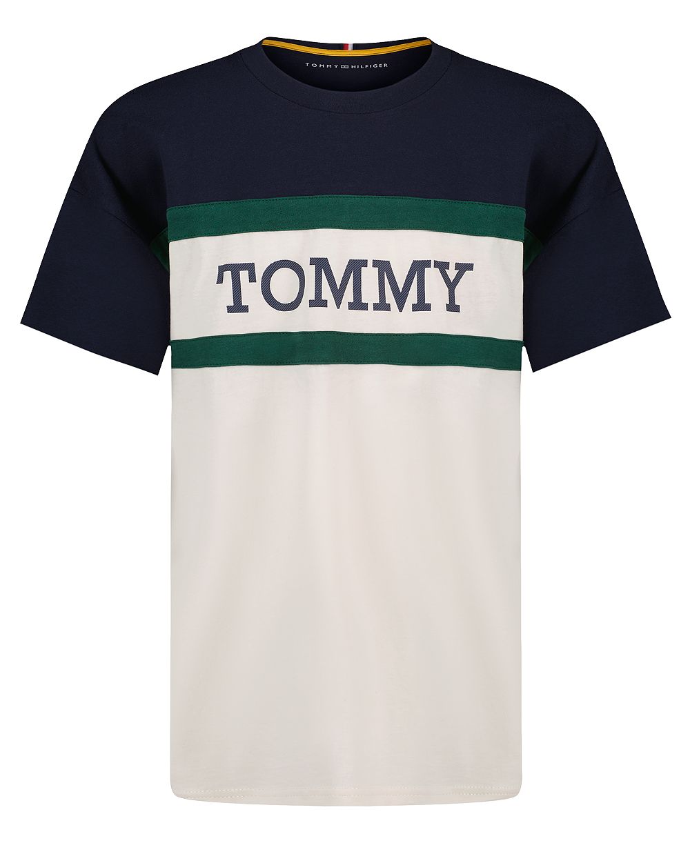 Детская футболка Tommy Hilfiger с коротким рукавом и цветовым блоком