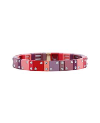 Браслет The Lovery Mauve Domino Stretch 14K Gold-Plated Over Brass 8mm