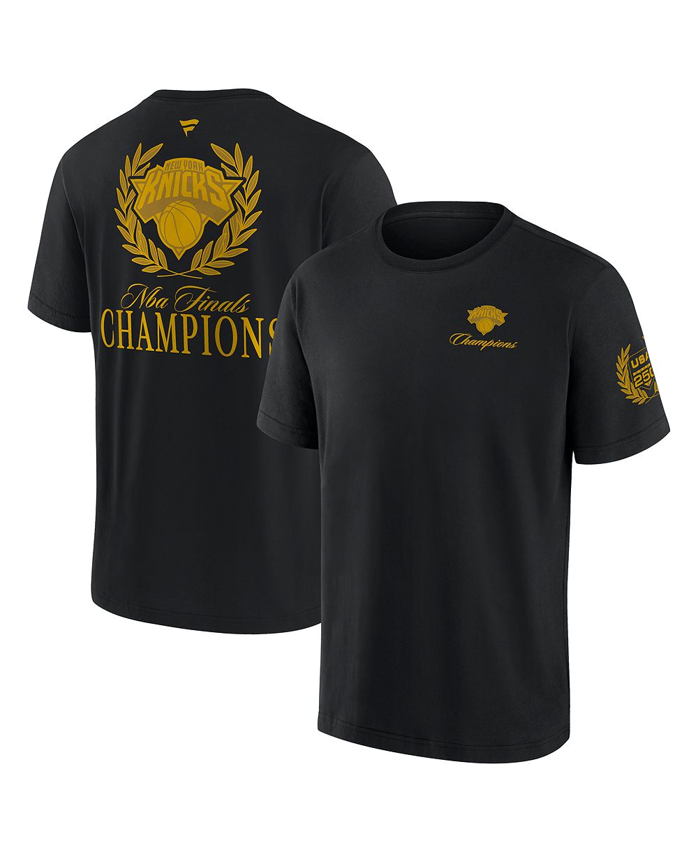 Fanatics Men's Black New York Knicks 2026 NBA Champions X USA 250 Heavyweight T-Shirt