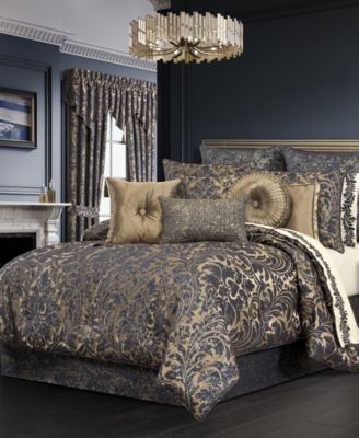 J Queen New York Glimmerstone Floral 4-Piece Comforter Set, King