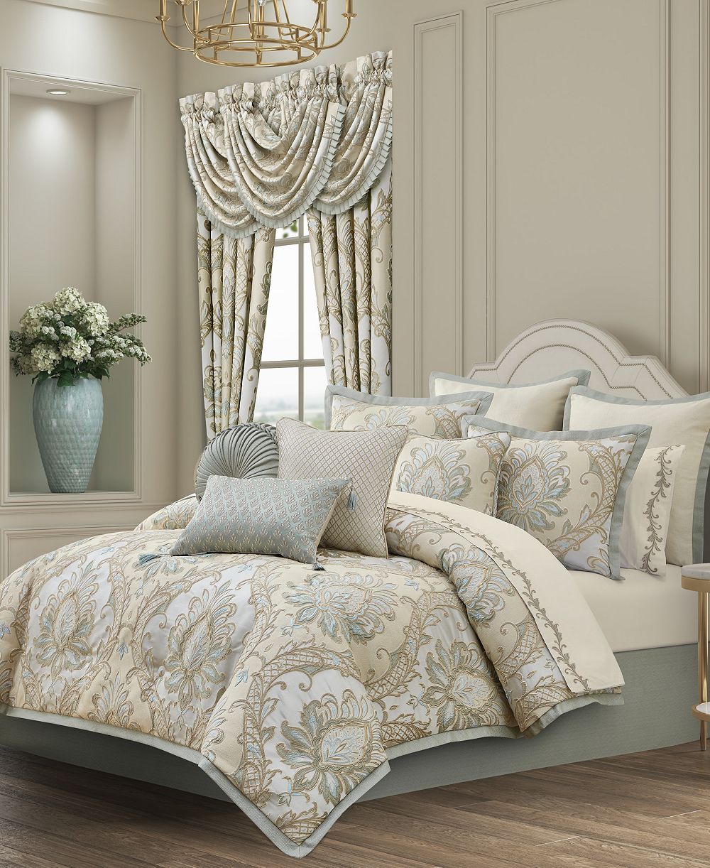 Комплект покрывала J Queen New York Rita Floral 4-Piece, Queen