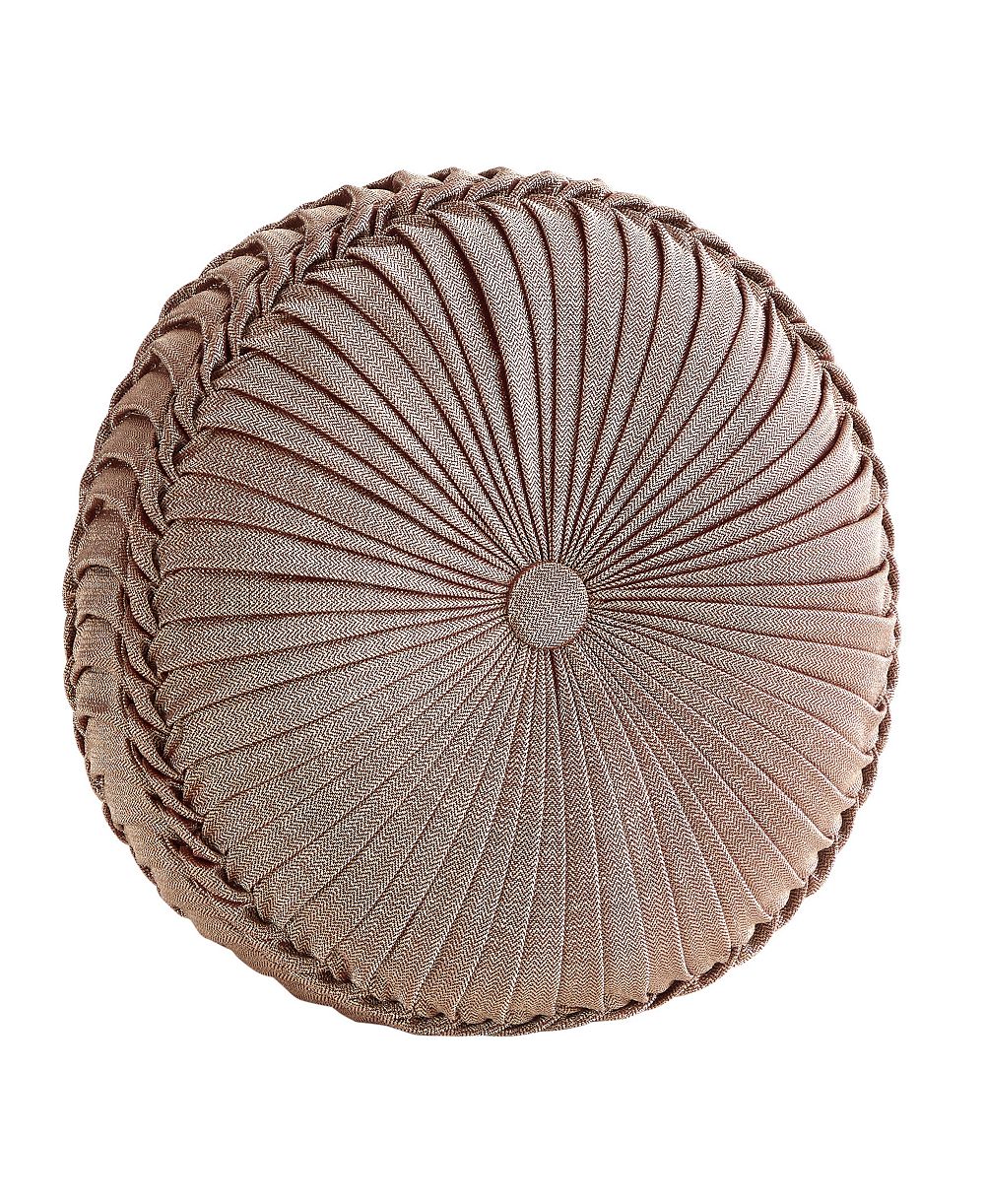 J Queen New York Phyllis Tufted Decorative Pillow, 15" Round