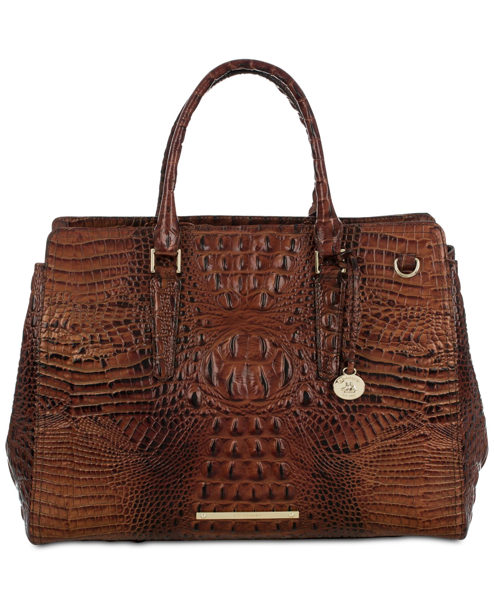 Сумка Brahmin Finley Large Leather Carryall Satchel