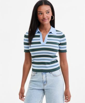 Bar III Women's Cropped Ribbed Top, Macy's Exclusive