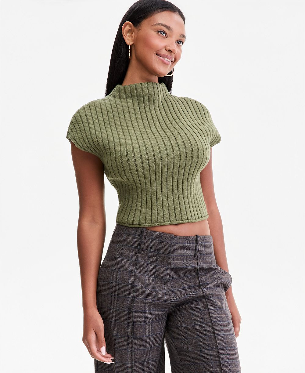 Женский укороченный свитер Bar III Ribbed