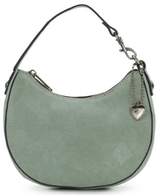 Patricia Nash Morgana Mini Suede Heart Charm Shoulder Handbag
