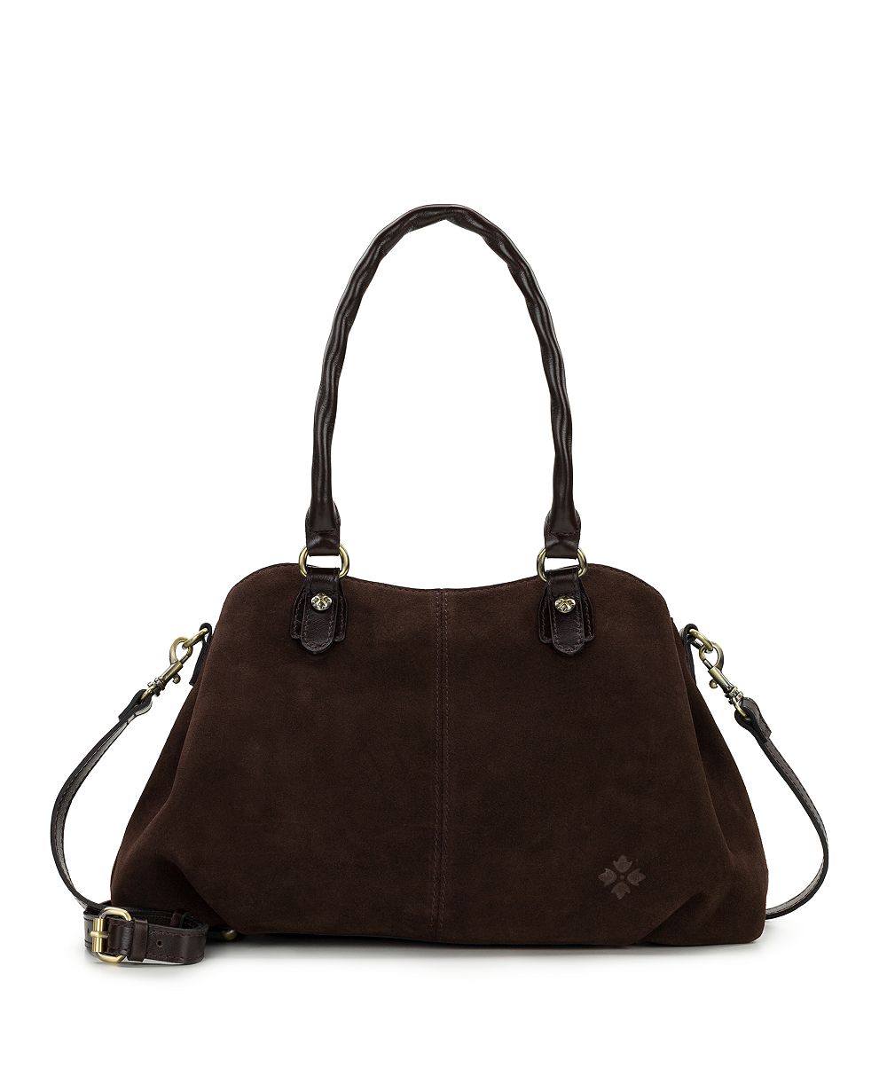 Patricia Nash Johanne Medium Suede Satchel Bag