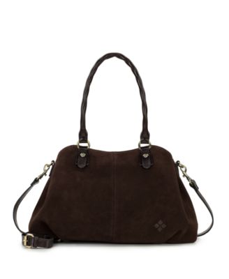 Patricia Nash Johanne Medium Suede Satchel Bag