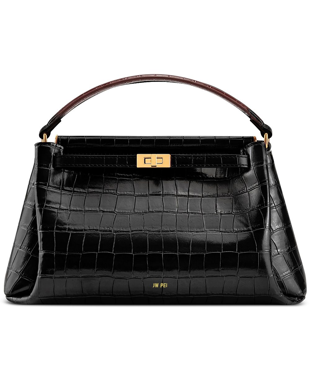 JW PEI Carmen Embossed Pattern Small Top Handle Satchel Handbag