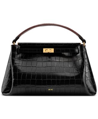 JW PEI Carmen Embossed Pattern Small Top Handle Satchel Handbag