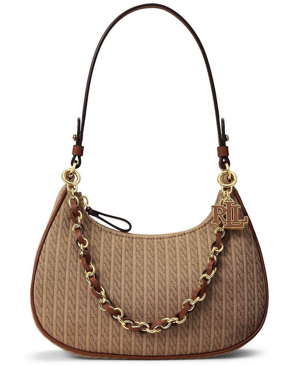 Lauren Ralph Lauren Marcy Suede Leather Small Shoulder Bag