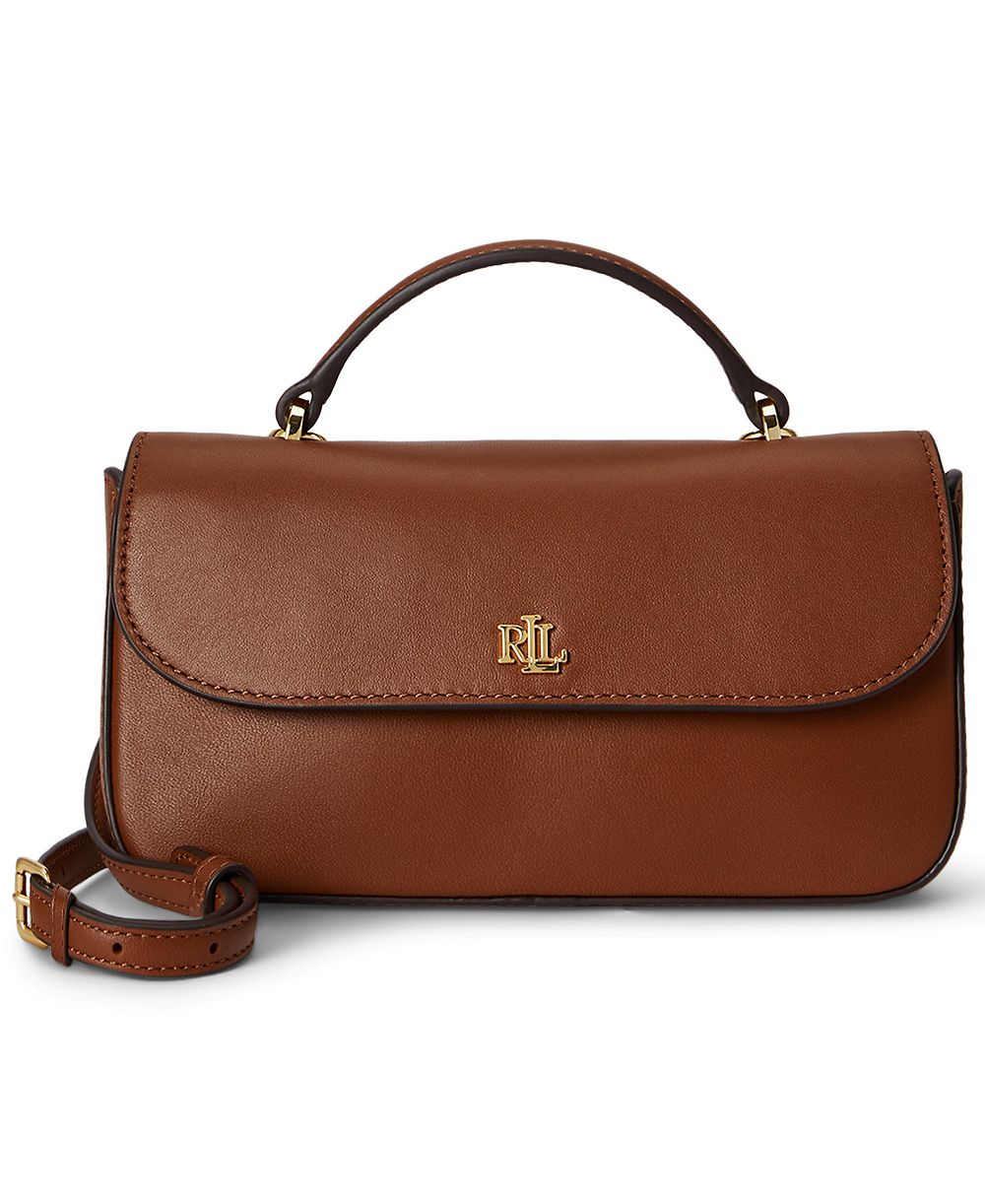 Lauren Ralph Lauren Marcy Small Smooth Leather Crossbody Bag