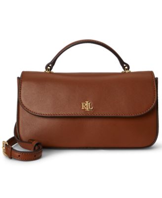 Маленькая кожаная сумка через плечо Lauren Ralph Lauren Marcy