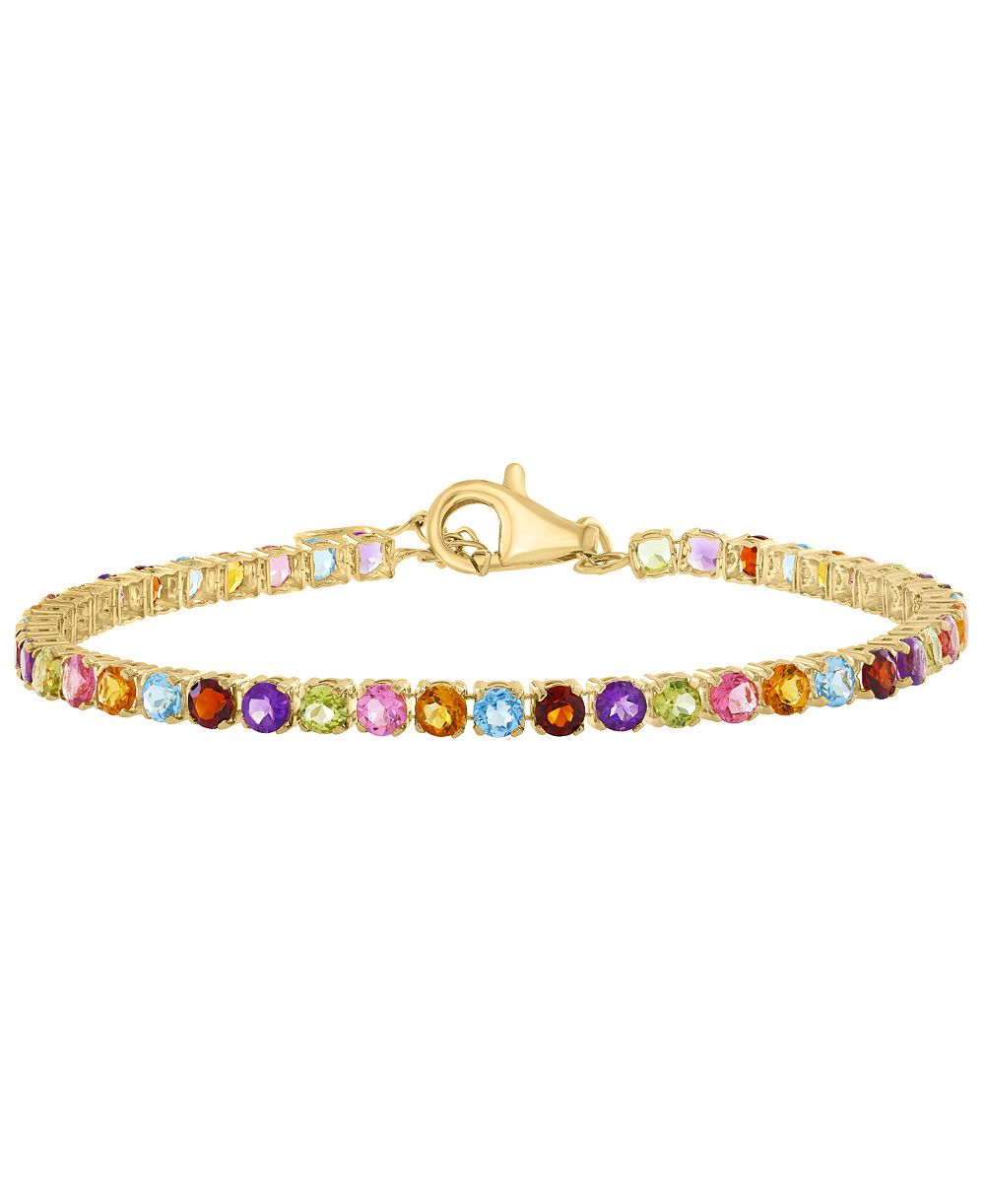 Браслет EFFY Collection с разноцветными драгоценными камнями в 14k желтом золоте