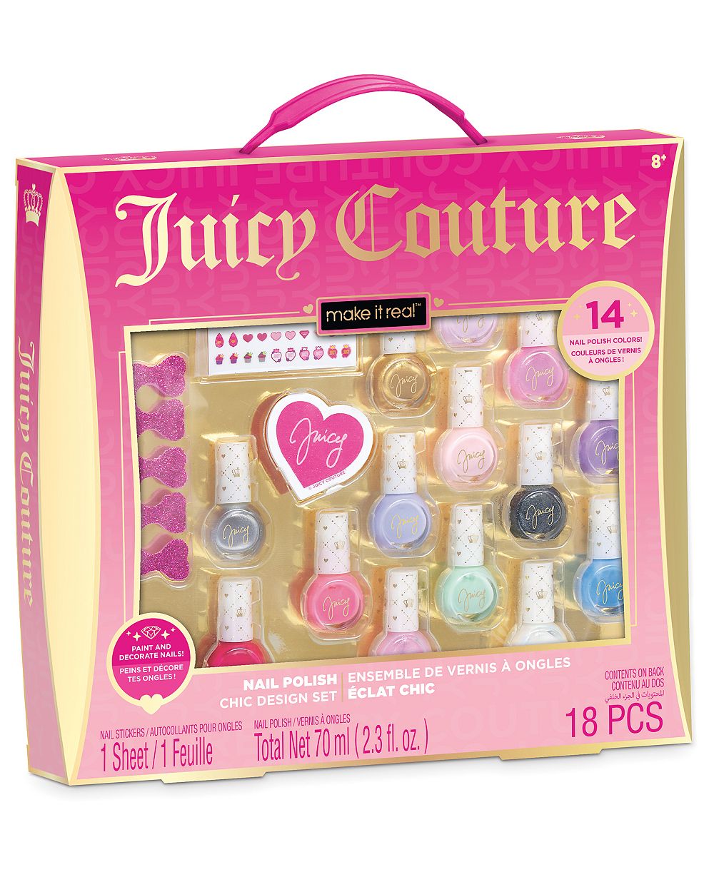 Make It Real набор лаков для ногтей Juicy Couture со стильным дизайном, от 8 лет