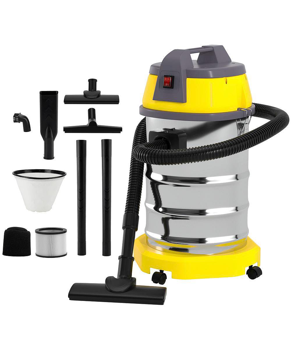 Topteng 3200W Wet Dry Vacuum with Blower - 9.2 Gal Stainless Steel Tank and 23KPA Suction for Garage and Home