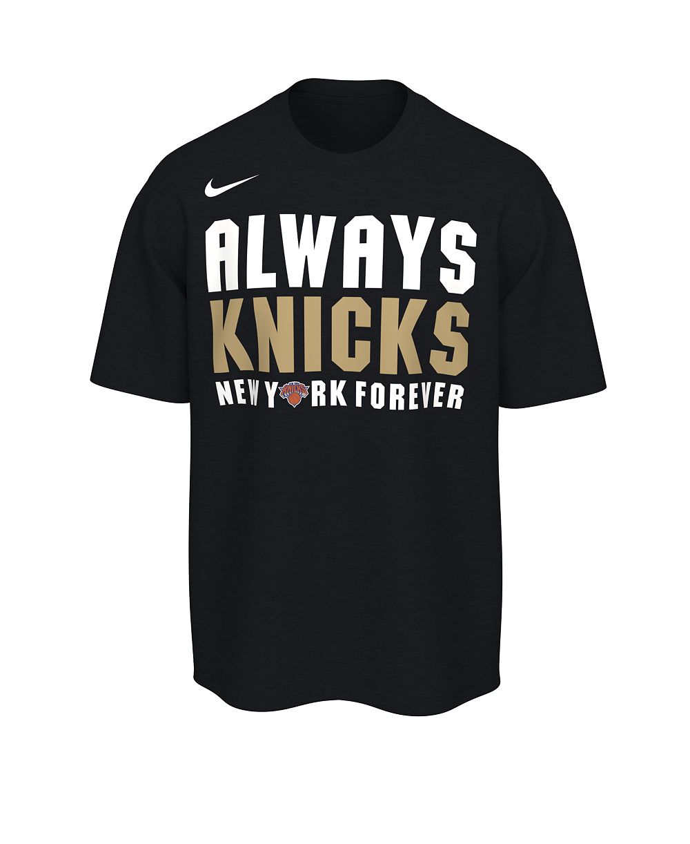 Nike Men's Black New York Knicks 2026 NBA Champions Roster Club T-Shirt