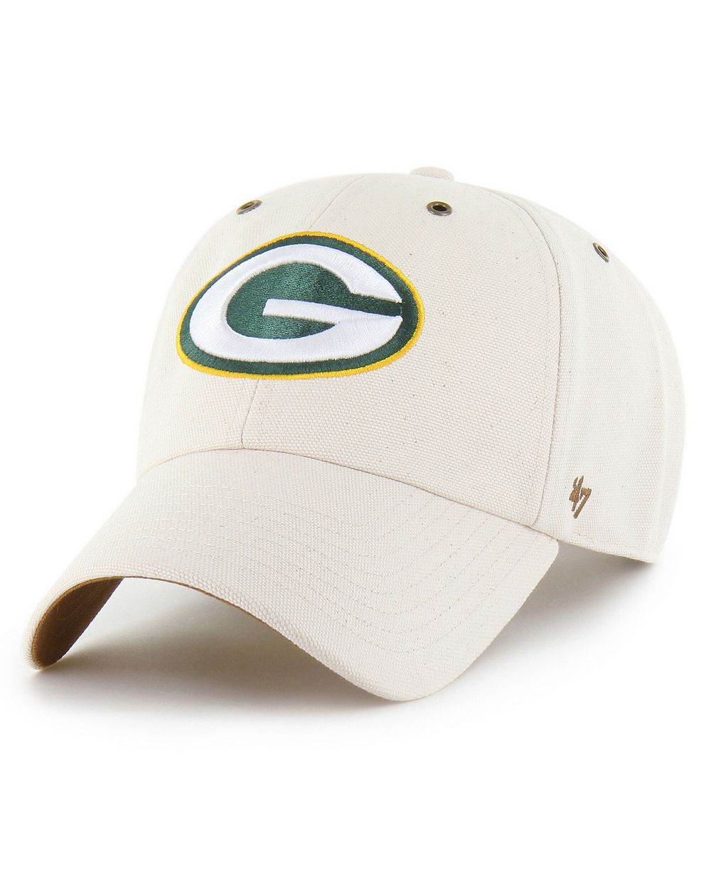 Carhartt x '47 Men's Natural Green Bay Packers Undyed Clean Up Adjustable Hat
