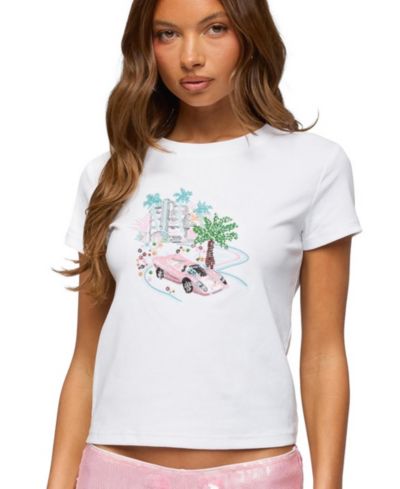 Футболка Edikted Women's City Angel Beaded Baby T