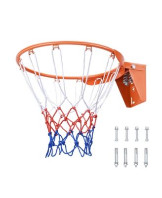 SEVORLEY 18-Inch Heavy Duty Breakaway Basketball Rim with Spring Flex and Net