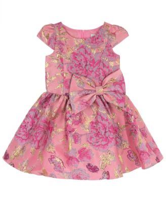 Платье Rare Editions Girls' 4T-6X Brocade Drop Waist